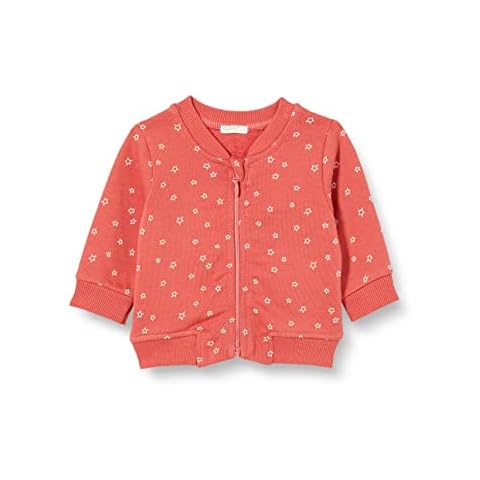 United Colors of Benetton Baby-Jungen Jacke M/L 3P4BA500A LANGÄRMLIGES Sweatshirt, Korallenrot 62F, 62 Cover