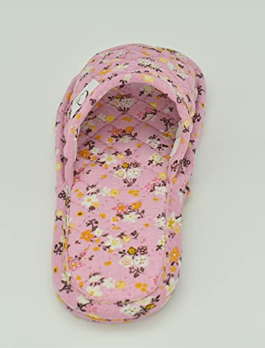 Image of Ultralight Soft Indoor Open Toe Cotton linen Slippers Absorb Sweat Cloth Bottom House Slippers