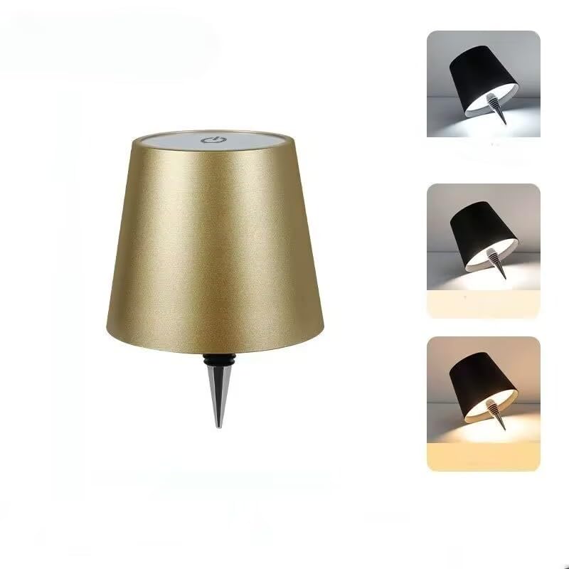 Wireless Bottle Lamp-3 Color Stepless Dimming Bottle Table Lamp,Rechargeable Wireless Wine Bottle Light,Touch Control Wine Bottle Lamp,Embed Portable Bottle Light for Livingroom,Restaurant,Bar (BLUE)