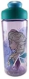 Zak Designs BPA Free 16.5 oz Boys & Girls Licensed Character Cold Water Bottles -Carry Loop & Snap Lid (frozen)