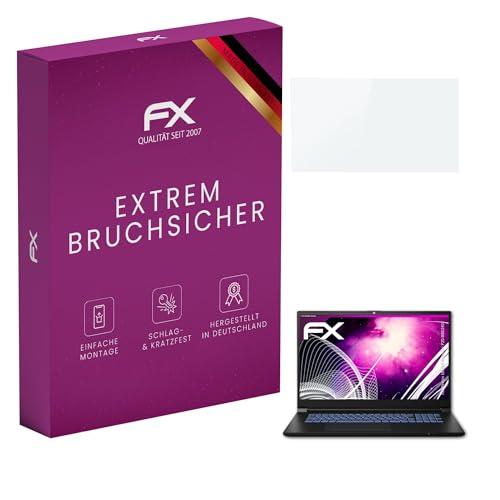 Vidrio templado Medion ERAZER Defender P20 protector cristal híbrido 9H FX de máxima finura