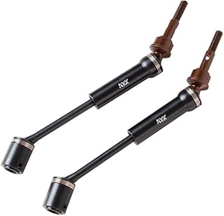 KYX Racing Hardened Steel Front Rear CVD Drive Shafts Driveshafts Left Right Upgrades Parts Accessories for RC Crawler Car Traxxas 1/10 Maxx WideMaxx