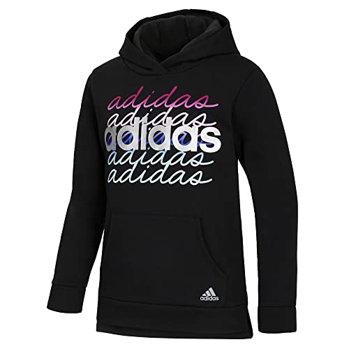 adidas Event 21 Fleece CTN Hood Pullover (Extended Size) Kids', Black, Size L+