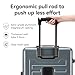 ROAMING 26-Inch Checked Luggage Expandable Front Opening Rolling Vacation Suitcase with Spinner Wheels and TSA Lock Cup Holder, PC Hard Shell Travel Trolley Case for Shout Business Trips,Livid green