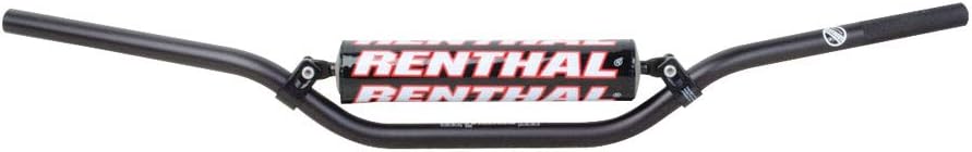 Renthal Handlebar Pad [7/8", Black] - (966-05-BK-01-185) Compatible with Yamaha
