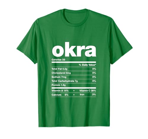 Okra Nutrition Facts Thanksgiving Famille assortie T-Shirt