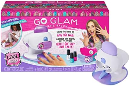 Cool Maker, GO Glam Nail Stamper Deluxe Salon with Dryer for Manicures and Pedicures with 3 Bonus Patterns and 2 Bonus Nail Polishes, Amazon Exclusive
