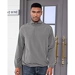 Aulemen Men's Casual Quarter Zip Pullover Golf Windbreakers Athletic Lightweight Jacket Hiking Running Sweatshirt with Pocket - Image 3