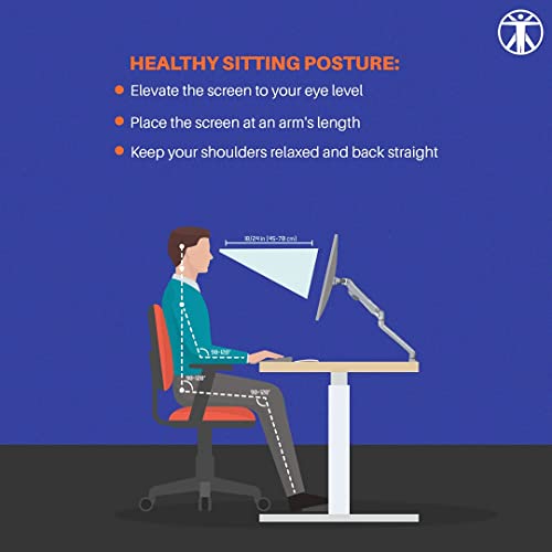 Image of ErgoYou - Electric Height Adjustable Standing Table - Dual Motor 3 Stage - Ergonomic Sit Stand Computer Desk (E15 Series, Only Frame | No Table Top)
