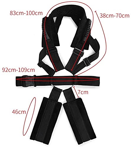 Madaenmj A Simple Love Love Swings Adult Restraints Bondage Sex Swing, 360 ° Rotating Sm Fetish Human Body Sling Swings… - Afbeelding 7