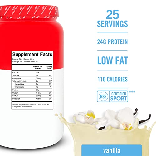 Biosteel 100% Whey Protein Powder Supplement, Rbgh Hormone Free And Non-Gmo Post Workout Formula, Vanilla, 25 Servings #TOP1
