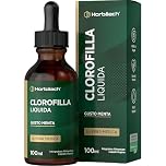 Clorofilla Liquida 100ml | Erba Medica Pura in Gocce | Integratore Vegano | Alto Dosaggio e Senza Conservanti | Sapore Menta | Liquid Chlorophyll | Horbaach