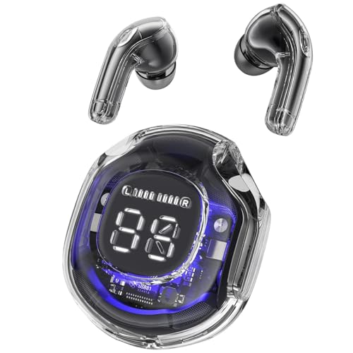 Touch Control Earphones - LED Display True Wireless Audio Set | Stereo In-Ear Buds with Clear Output for Sports, Driving, Fitness, Outdoor Use, Touch Control Earphones - LED Display True Wireless Audio Set | Stereo In-Ear Buds with Clear Output for Sports, Driving, Fitness, Outdoor Use,