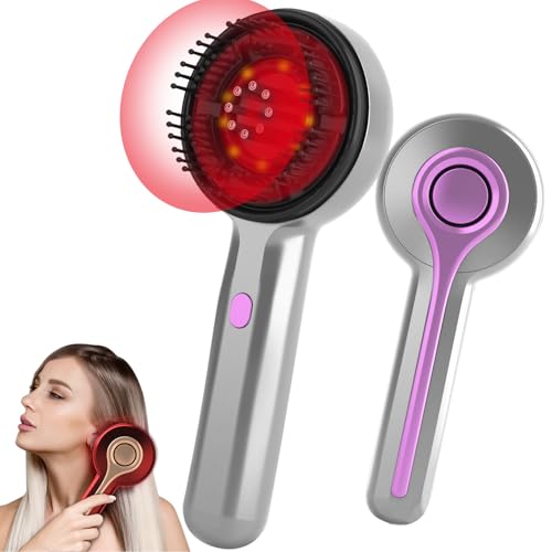 Brosse de massage électrique cuir chevelu, 3 Modes de Massage, Scalp Massager Applicateur Huile Cheveux,Pour les hommes et les femmes (Gris)