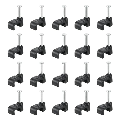 Clips de cable para cables del hogar en pared gestión de cables limpia uxcell 6mm