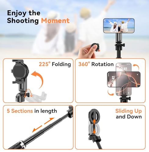 Trépied magnétique mini pour vlog vidéo sur iPhone et Android
