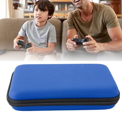 Image of LICAEVEY Portable Hard Shell Carry Case for New 3DS XL, Protective Travel Storage Bag with 8 Game Slots, Compatible with Super Edition, New 2DS XL, GPD 5.5in Gamepad Tablet (Blue)