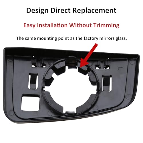 Image of Left Driver Side Mirror Replacement for Chevrolet Chevy Express 1500 2003-2014 Express 2500 3500 2003-2017 for GMC Savana 1500 2003-2014 Savana 2500 3500 2003-2017 Rear View Mirrors Glass