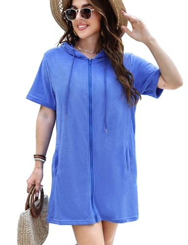 Gihuo Terry Cloth Swim Cover Up for Women Swimsuit...