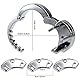 Peniskäfig Herren Metall 8 cm Käfiglänge Ø 3,1 cm 340 g 6-fach verstellbarer Hodenring (Ø 4–5 cm) Chastity Cage Male Cock Keuschheitsgürtel extrem für Männer Alltag FOPS N25-2