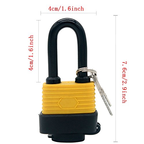 Un set di 2 lucchetti impermeabili a prova di
