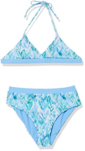Splendid Girls' Graffiti Heart Wrap Triangle Bra & Reversible Highwaist Pant Set