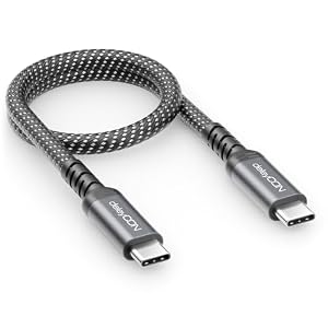 deleyCON 0, 30m USB-C Kabel Kurz 40Gbps 240W USB 4.0 Ladekabel Datenkabel, DP Alt Mode, 8K@60Hz für Notebook, MacBook, Monitor, SSD, iPad, iPhone 17 16 Air Max Pro, Galaxy S26 S25 usw.
