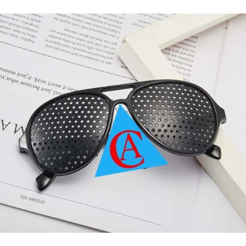 Image of 1pcs Pinhole Glasses Vision Care Anti-Myopia Eye Exercise Improver Glasses For Men, Women and Kids