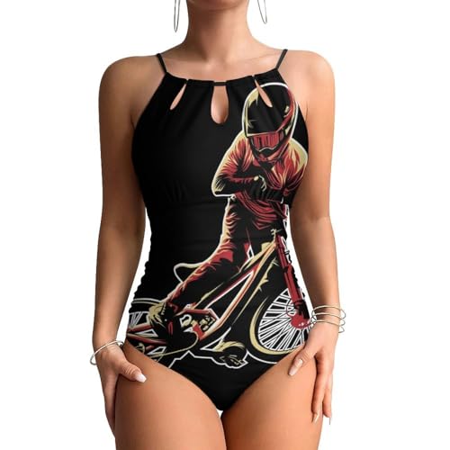 Maillots de bain une pièce chic Moto Cool avec doublure sculptante premium