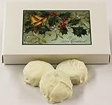 Scott's Cakes White Chocolate Covered Oreos in a 1 Pound Mistletoe Box