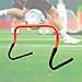 Menolana Agility Hurdle Adjustable Obstacle Improves Strength Speed Hurdle Jumping Bar for Games Football Coaching Multi Sports, Black Orange