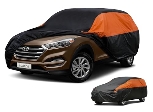 Image of GUNHYI Hyundai Car Cover Custom Fit Hyundai Tucson Waterproof All Weather for Automobiles, Lightweight Full Exterior Cover Outdoor Sun UV Rain Dust Snow Wind Protection.