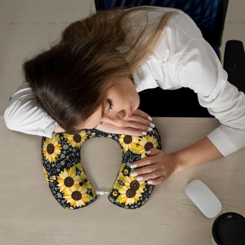 Almohada cervical de espuma viscoelástica negra miniatura 7