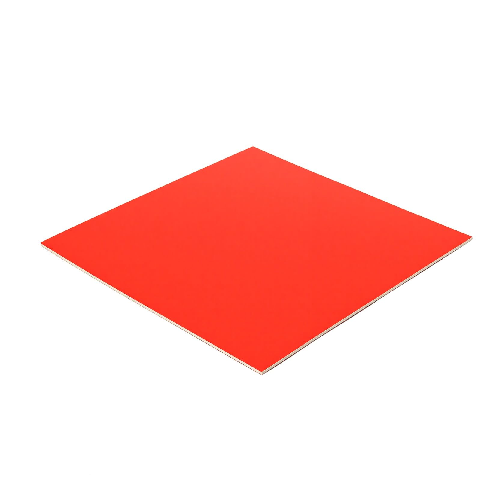 Generic Tablero de Madera Contrachapada Roja Prerevestida, 300x300x3mm para Hacer Modelos de Tallado en Madera, 8 Piezas para Manualidades