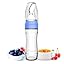BLUE - Silicone Squeezable Bottle Feeder - Brush Included
