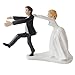 Conijiwadi Meglio Linea divertente sposa Chasing the Cake Decoration Wedding Groom Cake Topper
