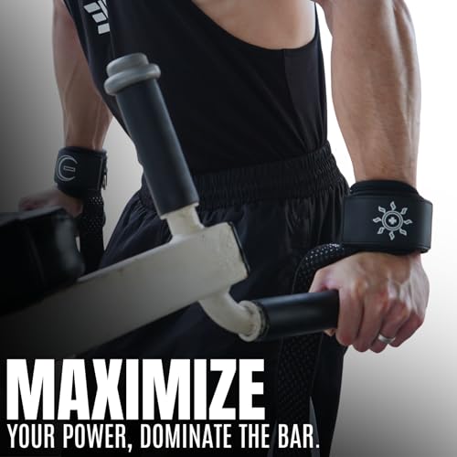 Image of Ekkovision EKKO Weight Lifting Straps With Cuffed D Ring, Wrist Support for Men, Heavy Duty Thick Comfortable Lifting Straps, Secure Fit, Enhanced Grip, Straps for Weightlifting & Gym Training