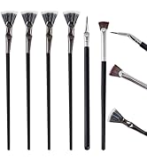 GORGECRAFT6BrosseàMascaraenAluminiumNoir3StylesPliableAngulaireFestonnéePeigneàSou...