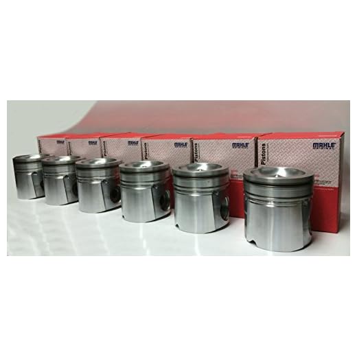MAHLE Pistons set Compatible with: 5.9 5.9L CUMMINS 2003-2010 MAHLE +.020 17:1 H/O PISTONS Matched & Balanced Set of 6