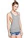 SweatyRocks Women's Sleeveless Flowy Loose Fit Racerback Yoga Workout Tank Top Grey M