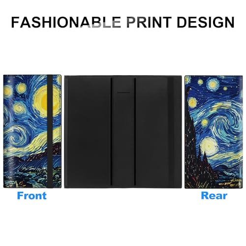 Image of CASMONAL Checkbook Covers for Personal Checkbook Holder RFID Premium Vegan Leather Checkbook Cover for Duplicate Checks