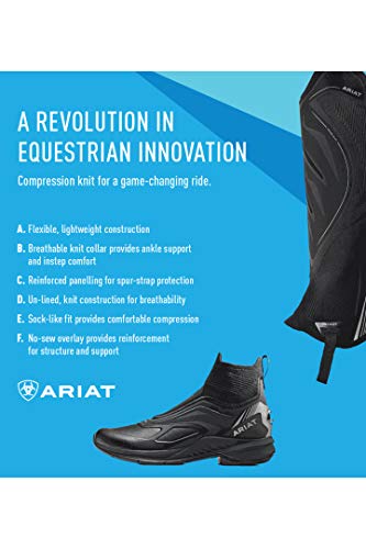 ARIAT Women's Adt Unisex Ascent Chap Blk Knit Equestrian Boot2