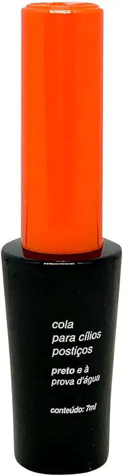 Cola para Cílios Postiços, Preta, À Prova D'água, 7ml, com Aplicador em Pincel, Fixação de Longa Duração