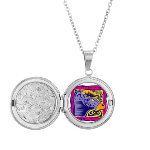 Bijoux cadeau collier porte photo avec gravure constellation Taureau