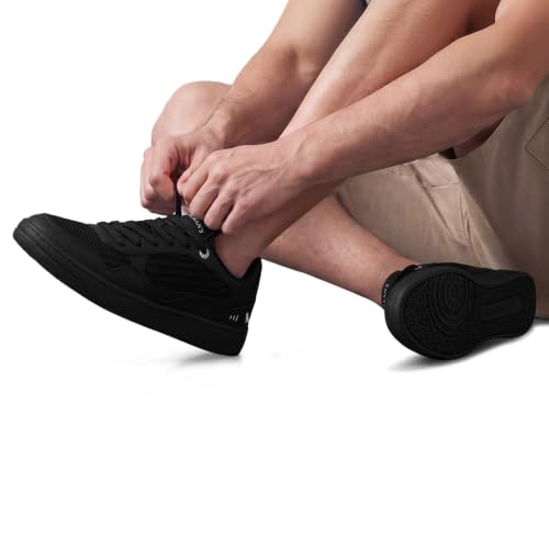 Image of Neeman's Remix Modish Sneakers for Men & Women | Retro Inspired Y2K Streetwear Unisex Casual Shoes | Breathable Knit Upper with Dual Density Cushioning | Lightweight Comfortable Lace- Up Footwear