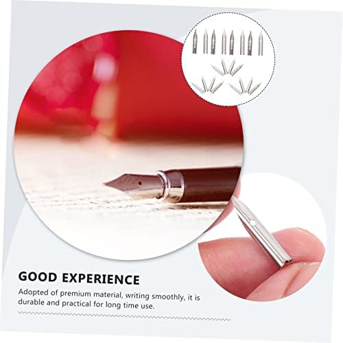 NUOBESTY 20 adet dolma kalem ucu, metal yaylar, yazı gereçleri için, yedek kaligrafi yayları, öğrenciler ve sanatçılar için, uzun ömürlü ve sağlam, uzun süreli kullanım için - Görsel 3