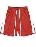 Ma Croix Mens Stripe Track Shorts (X-Large, 1MXA0006_Red/White)