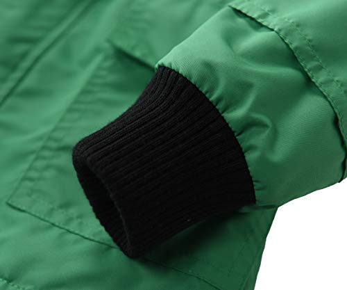 Image of Hiheart Boys Girls Waterproof Hooded Jackets Cotton Lined Rain Jackets