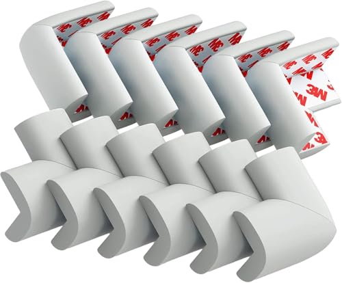 Image of Pack of 12 Baby Proofing Corner Guards | Extra Soft and Cushioned Corner Protector for Sharp Edges | Child Safety Edge Protector for Kids | Furniture Table Baby Safety Product