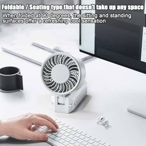 Ventilateur portable à main pliable à 6 vitesses pour le camping - 6